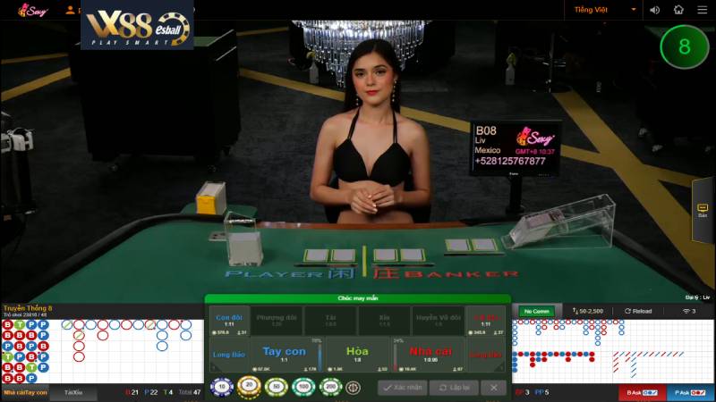 AE Sexy Baccarat Live Casino Game - Game Bài Sexy