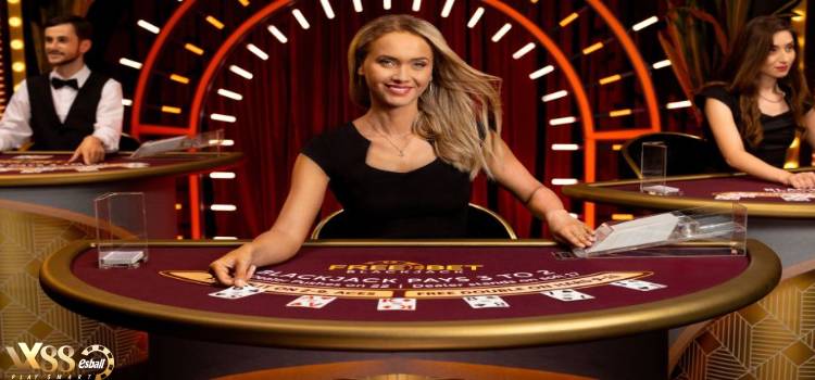 Evolution Free Bet Blackjack Live Game