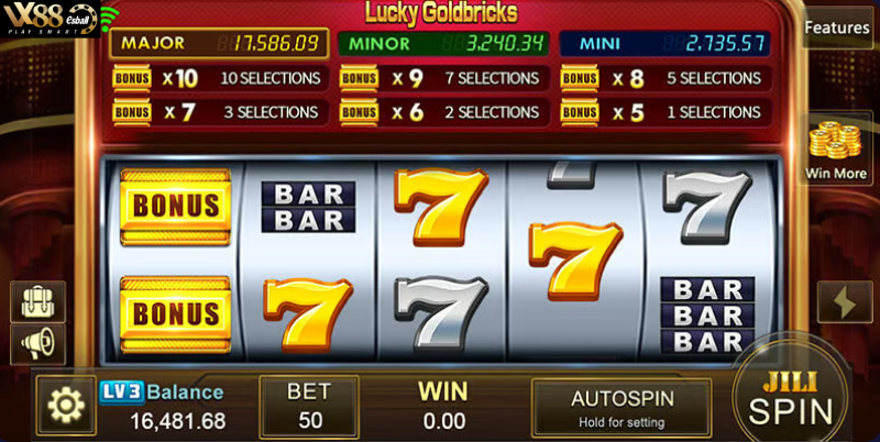 JILI Lucky Goldbricks Slot Game