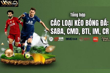 Các Loại Kèo Bóng Đá (Kiểu Cá Cược): SABA, CMD, BTI, IM, CR